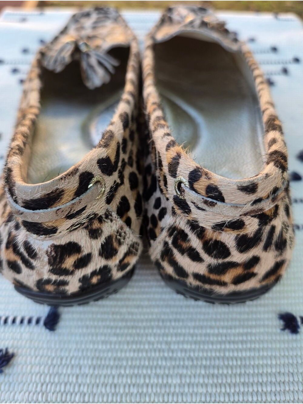 Sperry Top Sider Leopard Print Tassel Loafers Tan/Brown/Black Women's 9 - Picture 9 of 16
